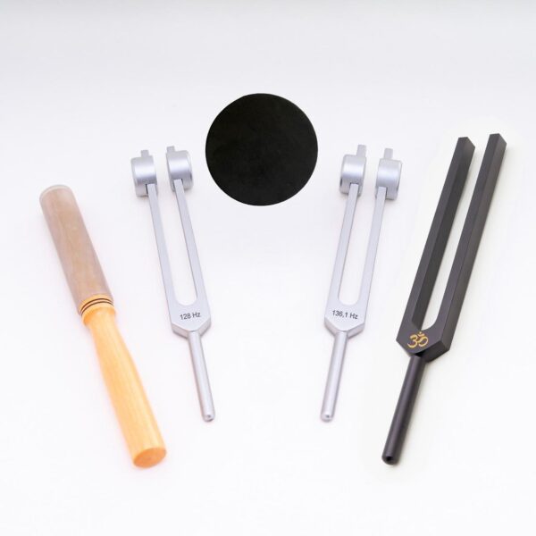 Set Diapason 128 Hz + 136,1 Hz + OM + Bacchetta in Silicone + Attivatore